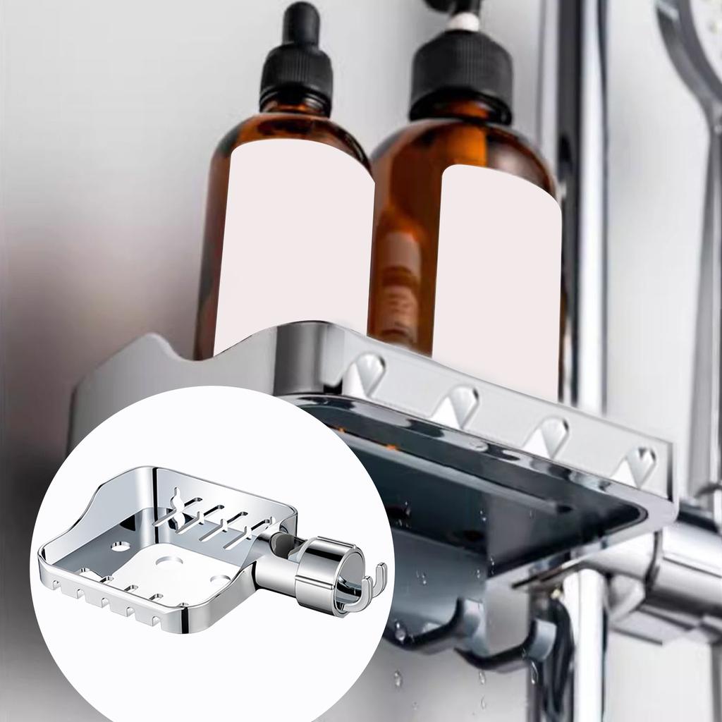 Space Saving Soap Tray Clip ABS Bathroom & Kitchen Soap Dish ABS Soap Dish Clip On Adjustable Soap Tray Simple Install