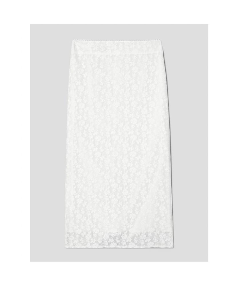 8SECONDS Lace Maxi Skirt White