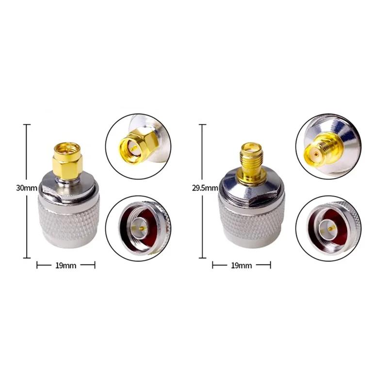 Kupfer Messing HF Koaxialstecker SMA zu TNC UHF N Stecker Buchse PL259 SO239 Konverter Antennenadapter