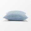 MUJI Indian Cotton Washed Waffle Weave Cushion Light 76420149 Cover, 43x43cm, Blue,
