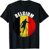 Belgique Belgie Drapeau Belge Joueur de Football Belge Belgique T-Shirt