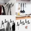 15-Pack Black Metal Wall Hooks, Heavy Duty Coat Hooks Wall Mounted for Hanging, Screw in Hooks for Towel, Clothing, Robe, Single Hooks for