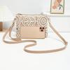 Elegant Feminine Crossbody Bag | Intricate White Patterns, Adjustable Strap For Dresses & Casual Outfits