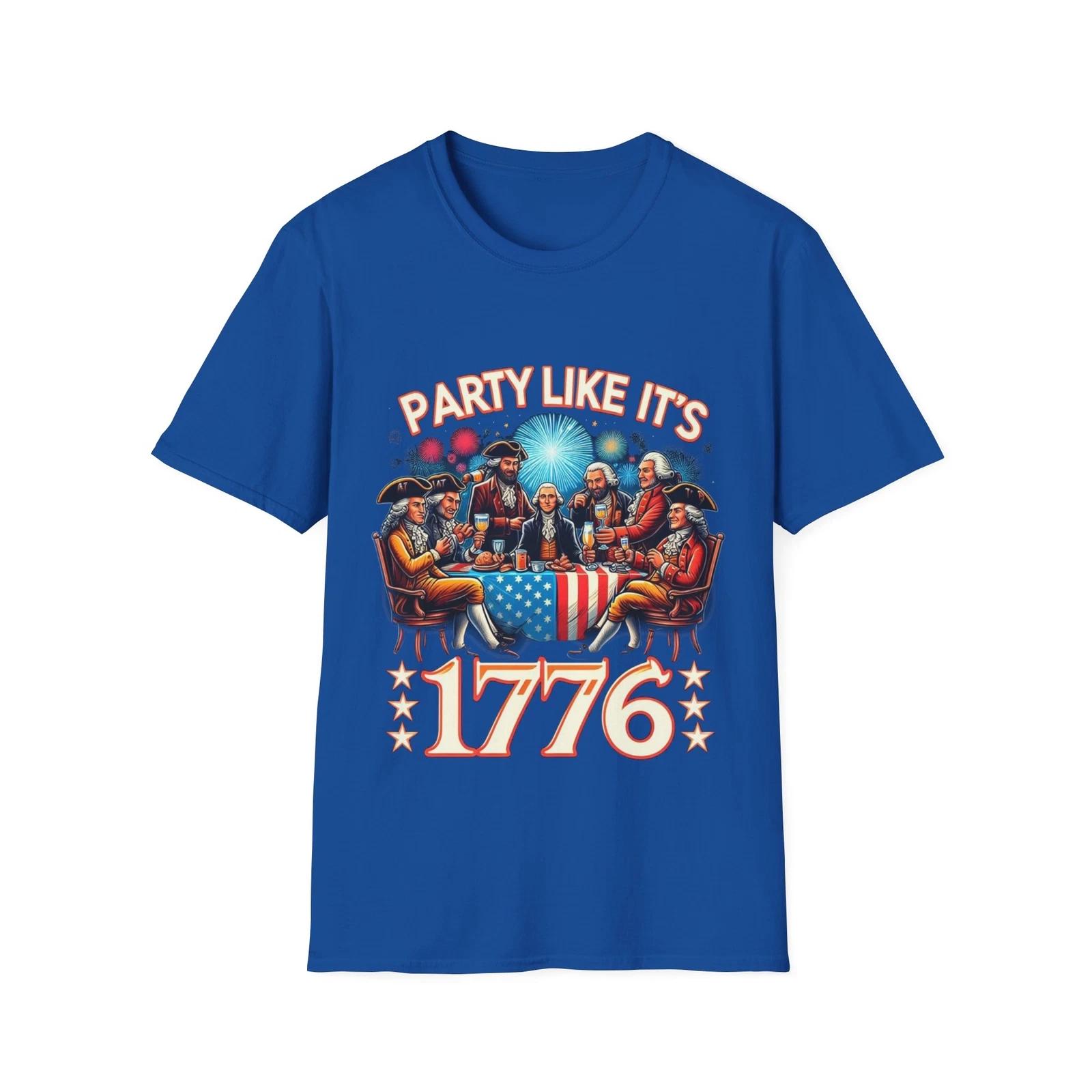 Men s and Women s T-shirts Party Like It s 1776 T-Shirt - Patriotic Celebration Apparel XXL