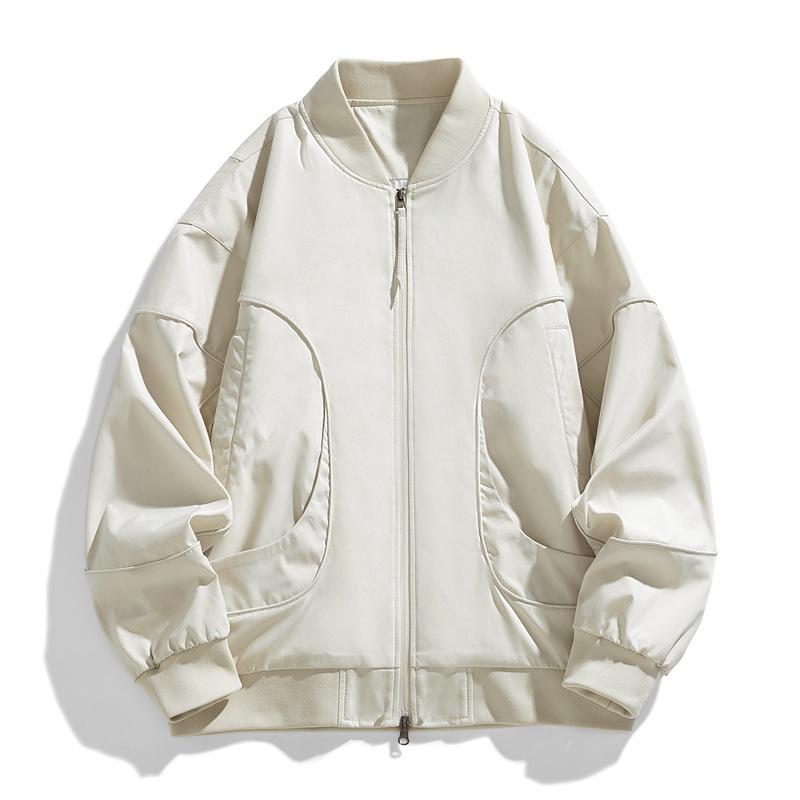 

Куртки Мужские Осенние Новые Оксфордские Горизонтальные Полоски Большого Размера Бейсбольные Формы M