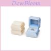 Velvet Ring Box With Rounded Edges For Jewelry Packaging Gift For Engagement