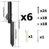 Heavy-Duty Cross-Bar Fence Repair Kit with Metal Reinforcement and Ground Anchors