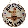 Vintage Aviation Gasoline Metal Poster, Retro Aircraft Fuel Wall Art Home Decor, Man Cave Garage Sign, Unique Gift