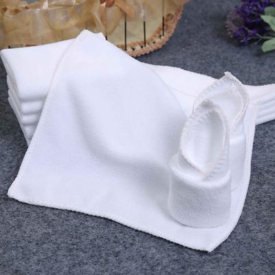 2/6/10Pcs Practical White Square Kitchen Wash Car Towel Microfiber Cleaning Cloth
