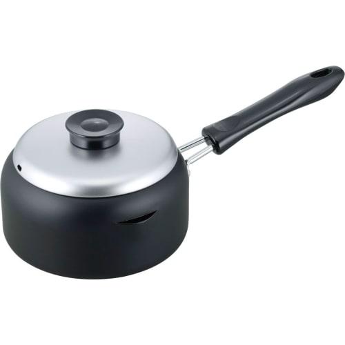 Wahei Freiz Small Tempura Pan, 16cm, Induction Compatible, Gas Compatible, Iron Compatible, Deep Fryer, Tempura, with Lid, One-Handed Operation, Made
