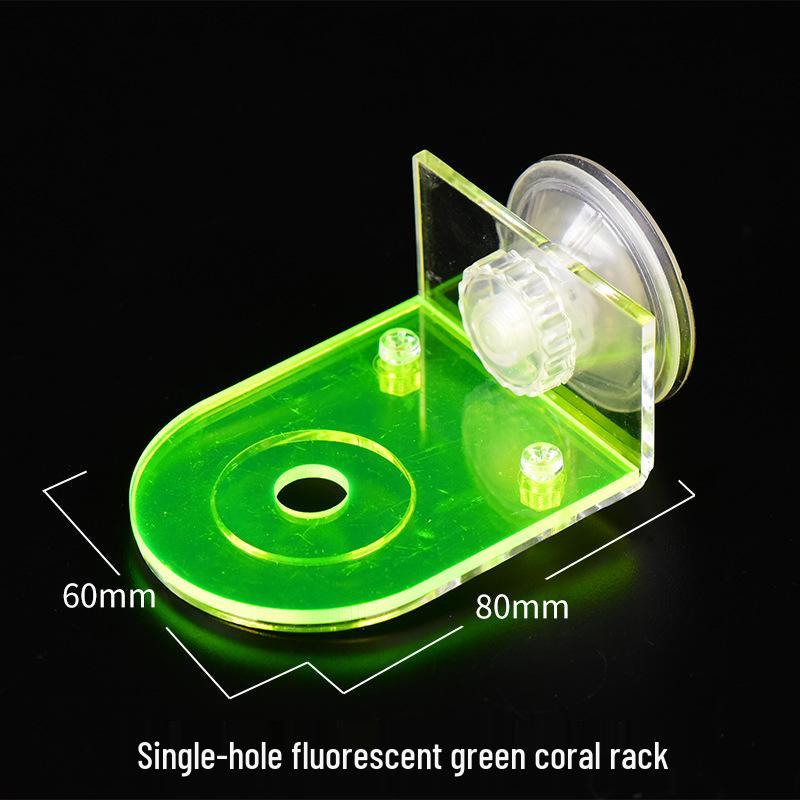 Fluorescent Acrylic Coral Propagation Base with Suction Cups for SPS and Soft Corals.