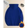 Men's Hooded Sweatshirt with Loose Winter Warmth, Kangaroo Pocket, Long Sleeved Casual Sportswear, Suitable for Cold Weather