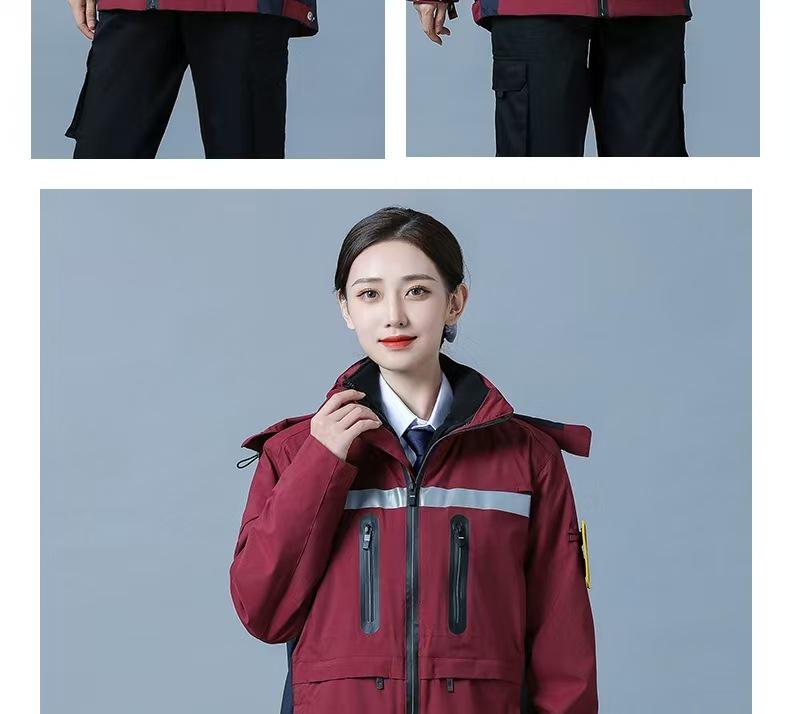 Health Emergency Cotton-Padded Windbreaker Suit for Hospital First Aid Rescue