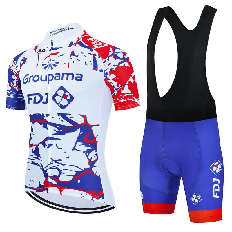 Unisex Cycling Jersey Shorts Set Quick-Dry Mountain Road Bike Apparel Breathable Performance Wear