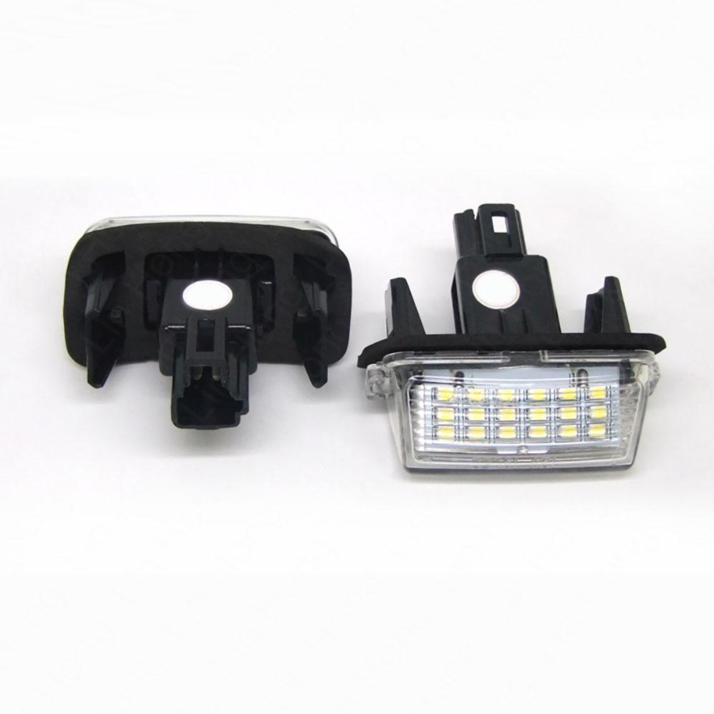 2Pcs LED License Plate Light For Toyota Yaris Prius Camry Corolla Ractis Verso