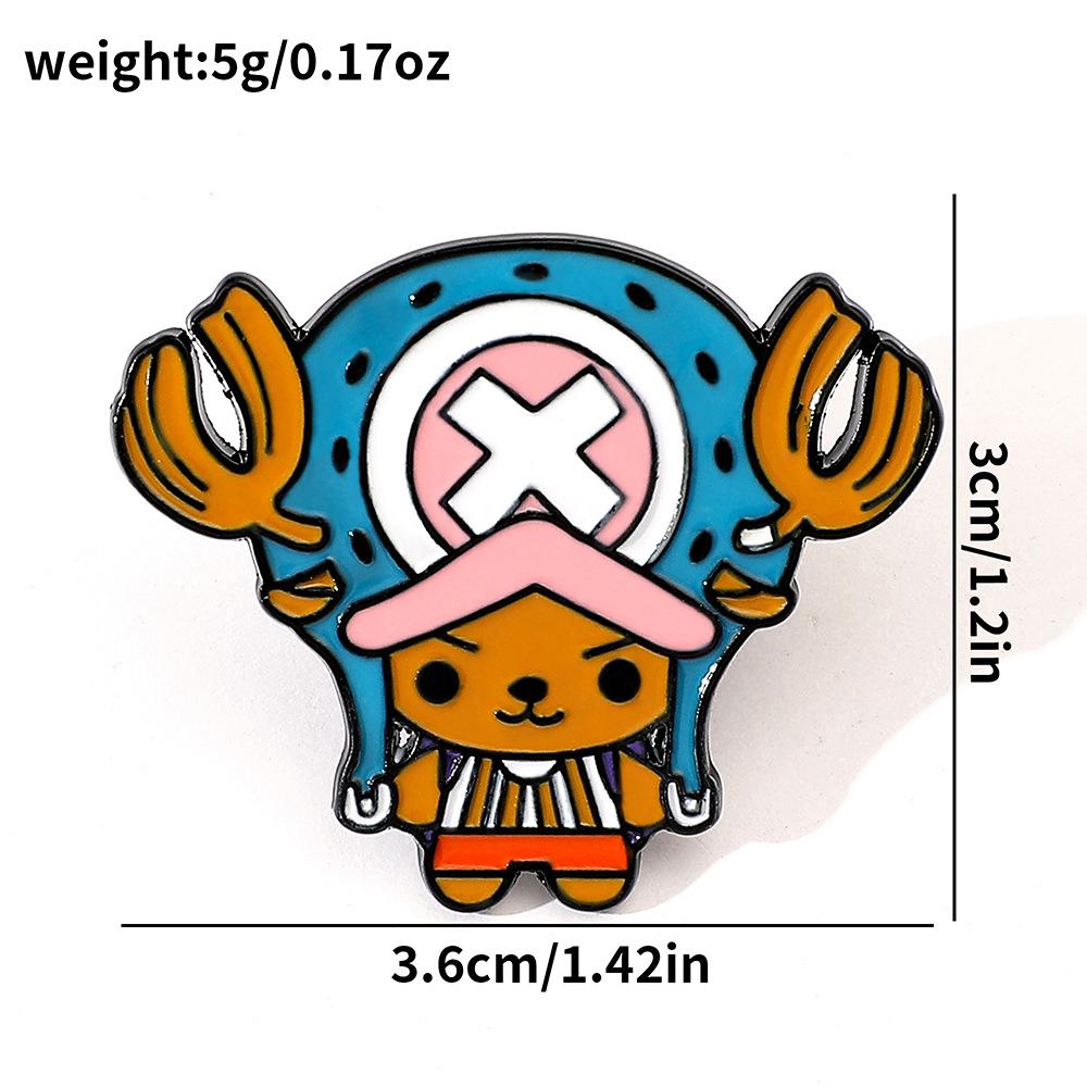 191 Spot ONE PIECE Brooch Riman Metal Badge Luffy Pirates One Piece Pin Accessories