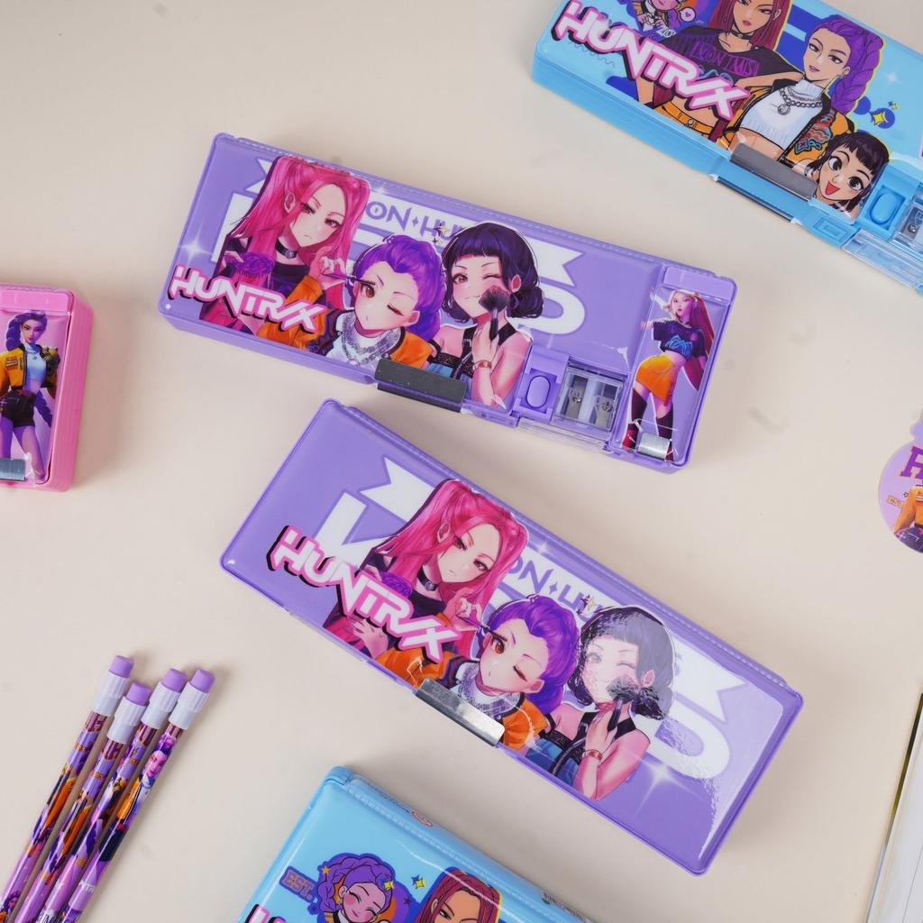 Children's K-POP Witch Hunt Multi-functional Stationery Box, Special Pencil Box for Primary School Students