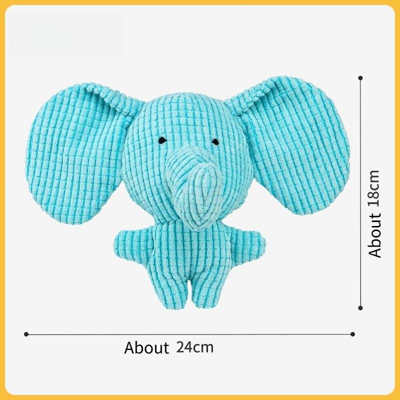 Animal Shaped Sound Toys Plush Bite Resistant Relieve Boredom Prevent Pets From Dismantling Household Dolls Cat and Dog Universal Pet Supplies