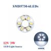 10pcs LED Light Board 3W Warm White 12V Dia 32MM SMD 5730 Lamp Bead Plate For DIY Bulb Circular Transformation Light Source