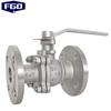 FGO 304 Stainless Steel PTFE Soft Seal Flanged Ball Valve