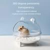 Hamster Sand Bath Small Animal Toilet Bathroom Large Space Transparent Shower Room Hamster Sand Bath Container Cage Accessories