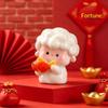 1/6 Pcs Year Of The Sheep Resin Ornament Spring Festival Mascot Miniature Chinese New Year 2027 Statue Home Party Desktop Orname