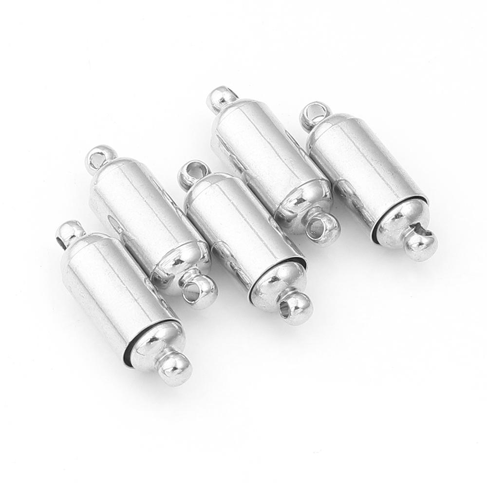 5 Stück/Los Starke Magnetische Verschlüsse Kupferbeschichtet Magnet Endverschluss Verbinder Für Schmuckherstellung DIY Lederband Armbänder Halskette