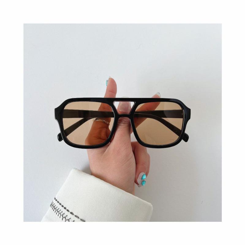 New Large Frame Square Sunglasses Men'S Pilot Fashion Sun Glasses Men Brand Designer Vintage Eyewear Uv400