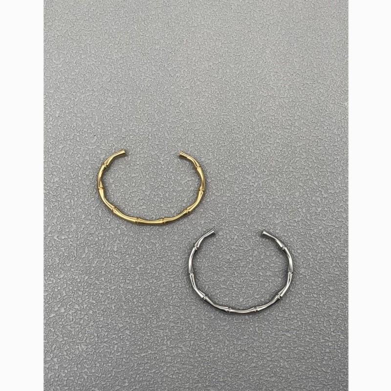 Modern Steel Cshape Bangle Bracelet For Women And Men With Electroplated Finish Fashion Accessory