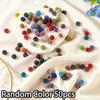 20/50/100pcs Sparkling Solid Color&Gradient Glass Soft Clay Decorative Beads Soft Clay Beads Loose Beads DIY Starry Sky Barrier Beads Jewelry