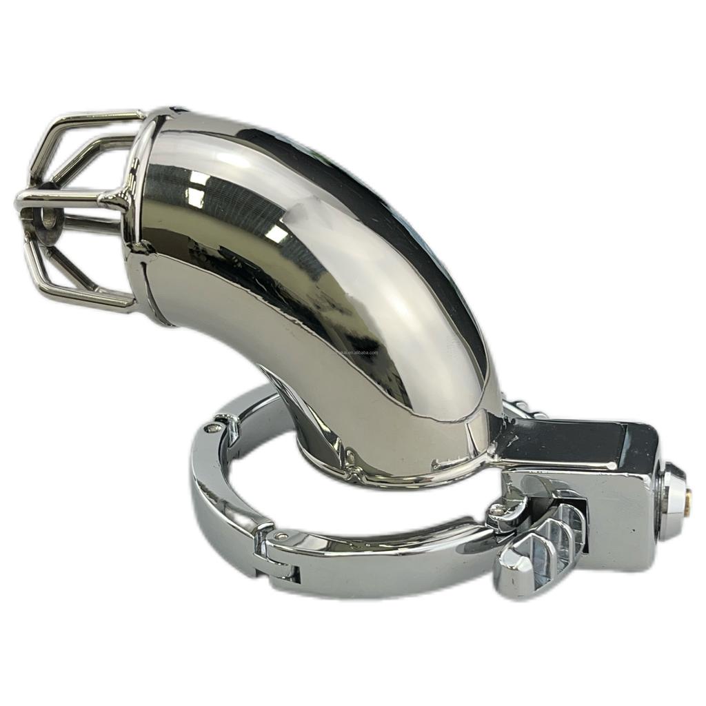 Hot Style In Europe Adjustable Half Open Chastity Cage for Men Adult SM Bondage Gear and Sex Toys for BDSM Game