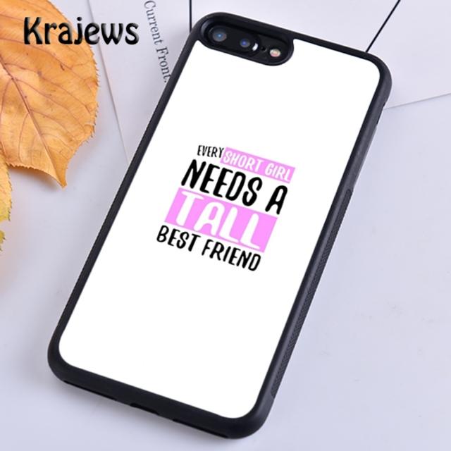Every Tall Girl Needs A Short Best Friend Phone Case Cover For iPhone 17 Air 16 15 14 plus 12 13 pro max Fundas iPhone 14pro