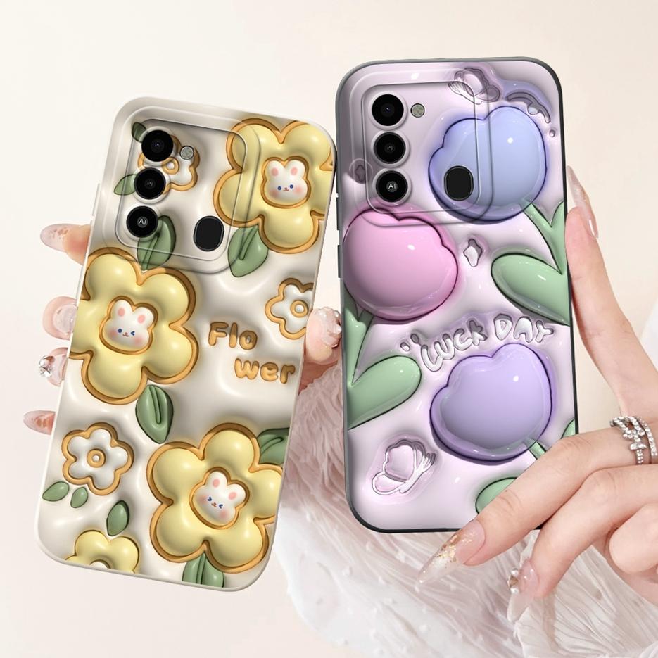 For Tecno Spark 8C Case KG5k KG5j KG5n Luxury Candy Painted Cover Soft TPU Shell For Tecno Spark Go 2022 KG5 Spark8C Phone Cases