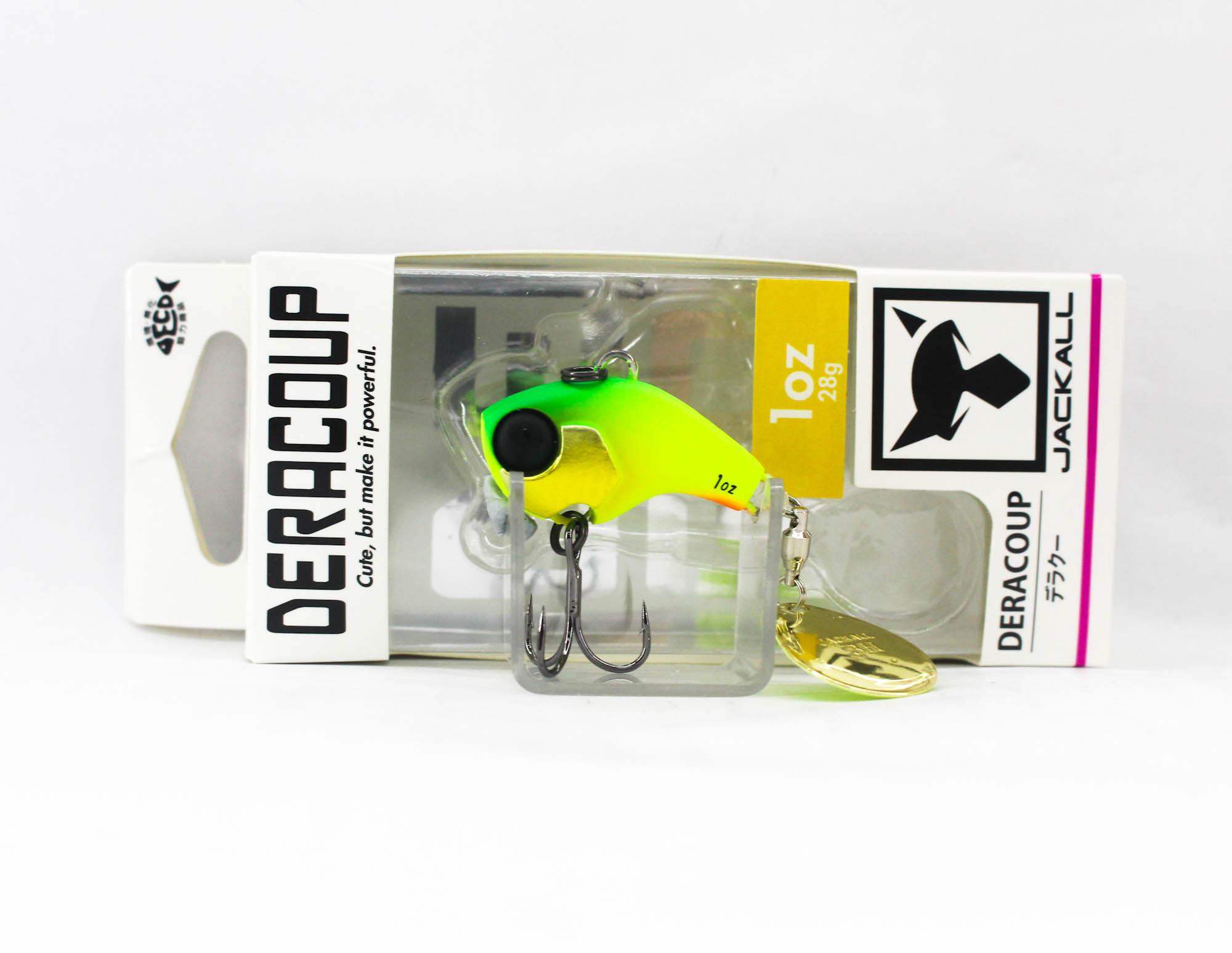 

Jackall Deracoup 1 унция Воблер с вращающимся хвостом, тонущий Dera Chartreuse (6093)