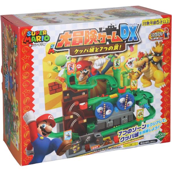 Epoch Super Mario Adventure Game DX Bowsers Castle Seven Traps Board Trap Action Competitive Toy Boys Ages 5 6 Family Gift Christmas Nintendo Popular