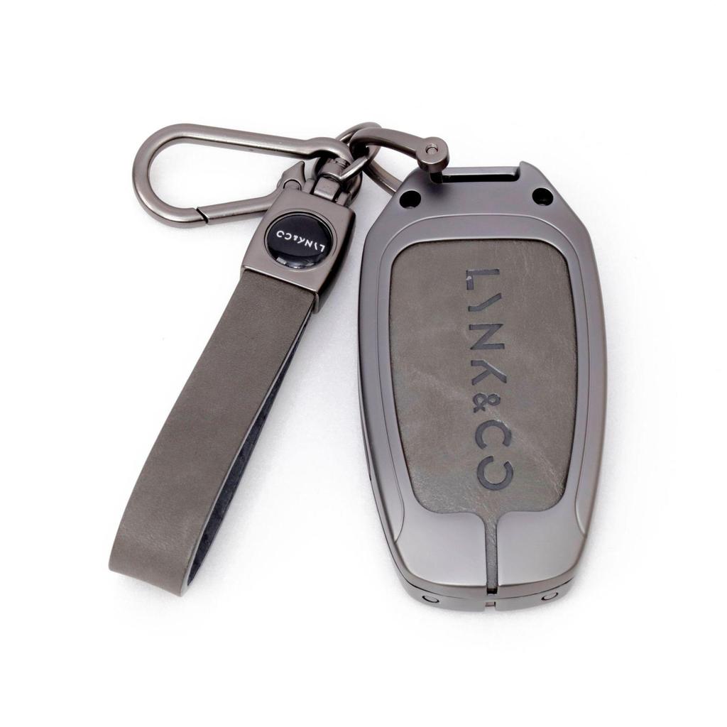 New Genuine Leather Alloy Key Case for Lynk & Co Models 01, 03, 05, 06