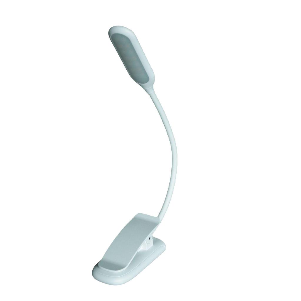 USB Rechargeable LED Clip-On Desk Lamp - Eye Protection Book Light for Dorms