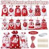 24 Stück/Set Adventskalender Geschenktüte 2024 Weihnachtsdekoration Kerst Decoratie Weihnachtsdekoration DIY-Schmuck Xmas Navidad 2025