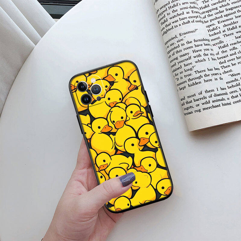 MH52 DUCK Cartoon Phone Shell Case for iPhone 7 8 11 12 13 14 15 16 17 16E XS Pro Max XR X SE Air