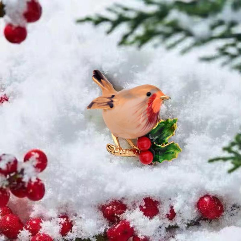 Enamel Tit Brooch, A High-end Feminine and Versatile Accessory. Bird Brooch, A Light Luxury and Niche Brooch