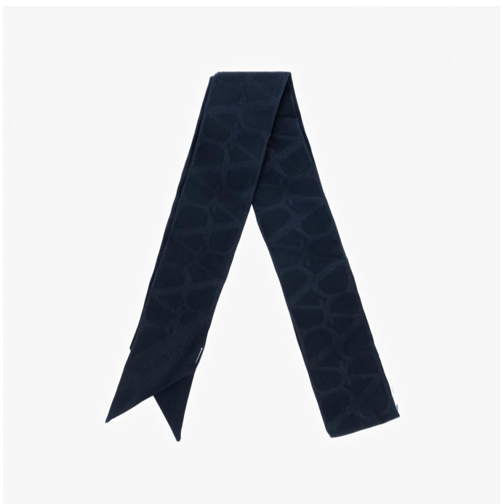 Valentino 5w2E6017 Iuq 598  E6017 Iuq 598  Tual Iconography Bandeau Twily Silk Scarf