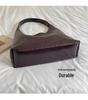 Korean Retro Large Capacity Woven Shoulder Tote - Women's Fashionable Versatile High-End Underarm Bag