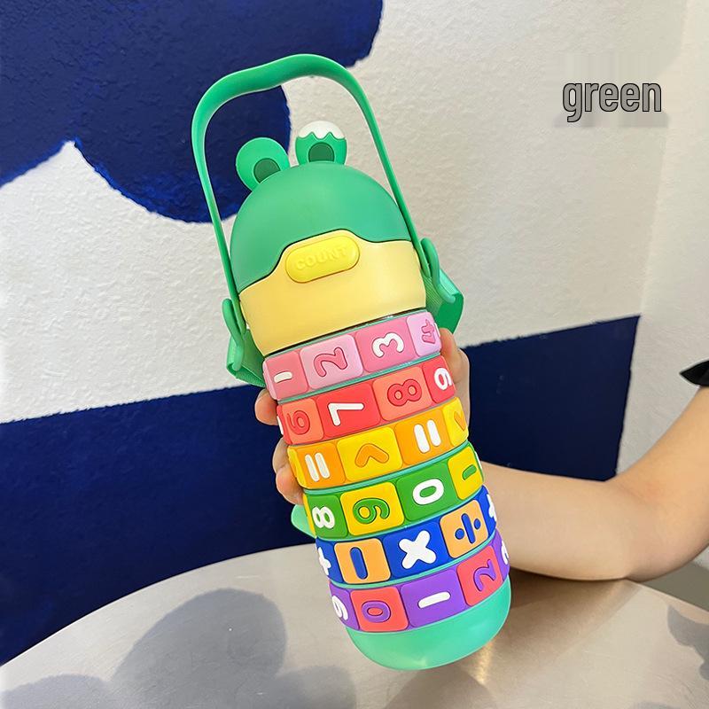 

Portable Insulated Cup for Kindergarten Kids - 316 Stainless Steel, Large Capacity, Cute Design 430ml зелёный