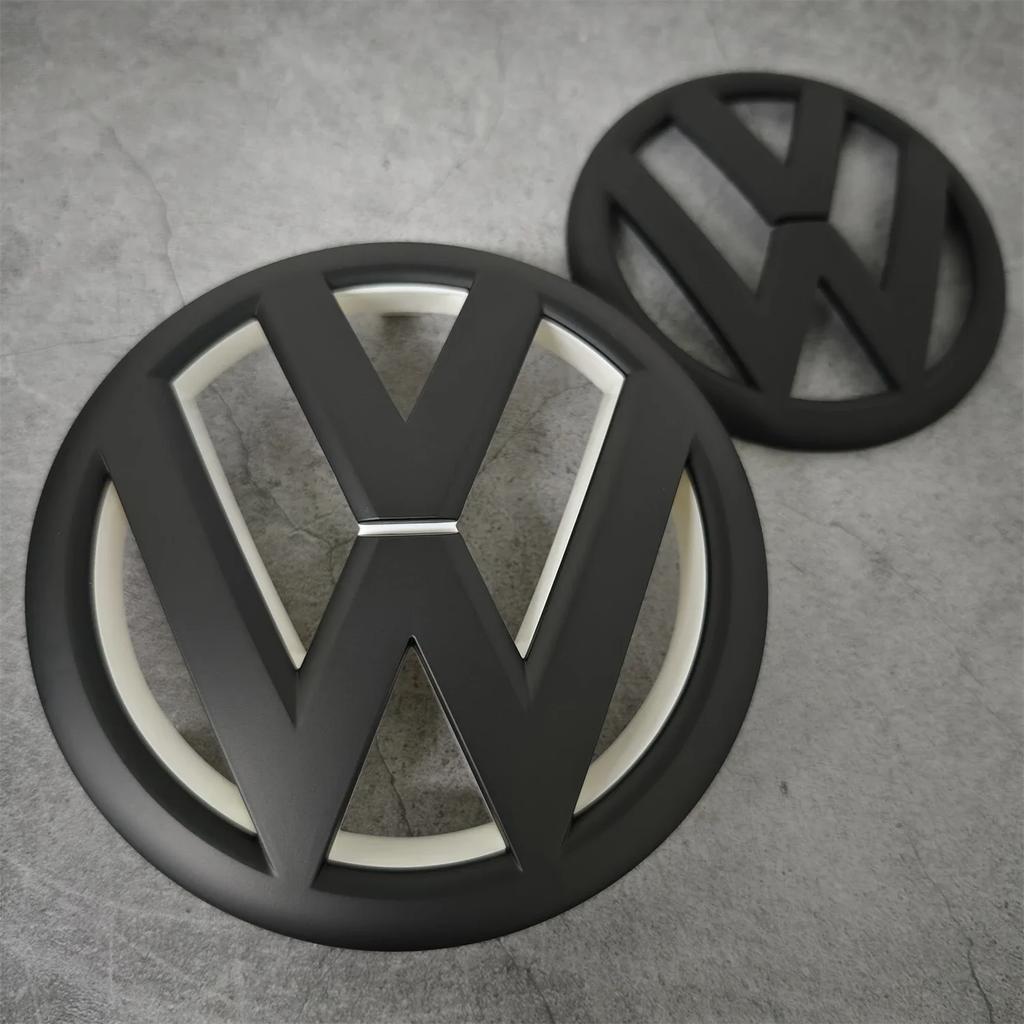 2025 Hot Volkswagen Golf MK6 2009-2012 Front Grill Emblem 135mm & Rear Trunk Badge 110mm 2PCS Replacement Car Logo Car Accessor