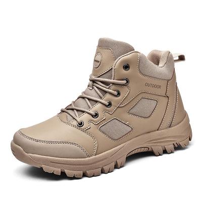 Mode Outdoor Herren High Top Freizeit Sport Herrenschuhe Übergröße Rutschfest Abriebfest Wanderschuhe Wandern Wasserdicht Wüstenstiefel