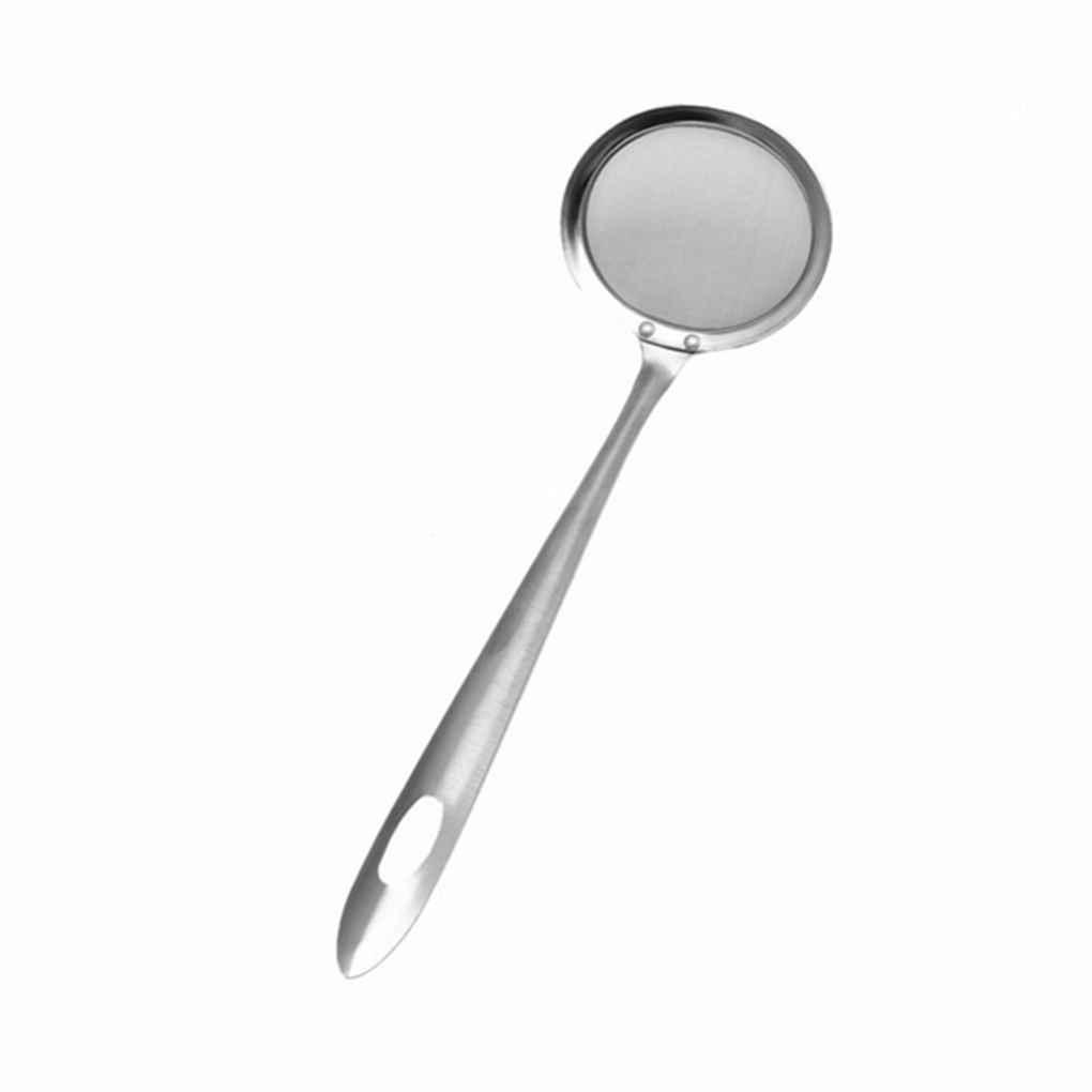 

Дуршлаг для масла из нержавеющей стали с длинной ручкой, ложка, дуршлаг с мелкой сеткой, кухонный инструмент