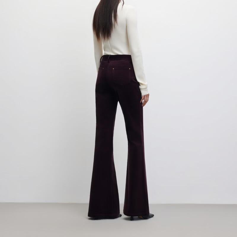 VEROMODA Women's Retro Flared Cotton Blend Pants