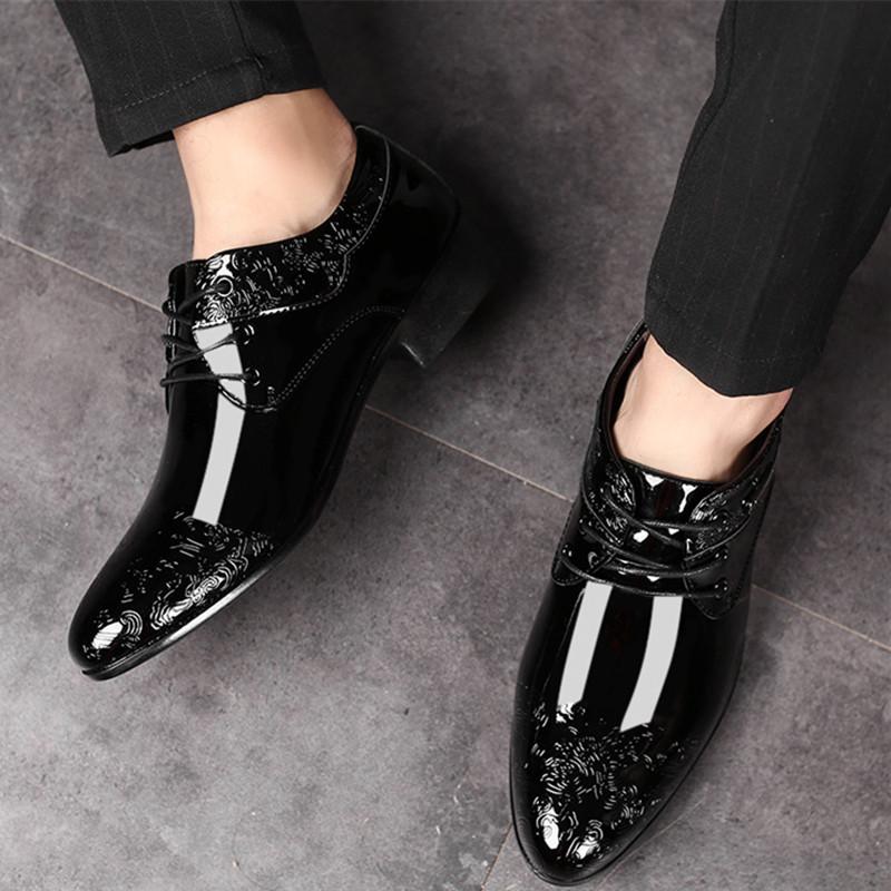 FashionDress Shoes Man Lace Up Social Shoe Men Oxfords Leather Casual 2024 Style Gentleman Trend Luxury Designer Suit men wedding shoes