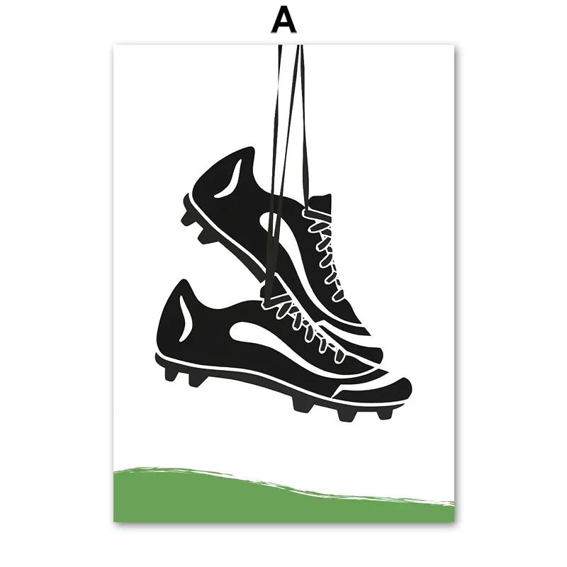 

Футбольная комната для мальчиков Спортивный декор детской комнаты Принты Футбольное настенное искусство Игровая комната Плакат Маленький спортсмен Персонализированная футболка Имя Детская комната 21cm×30cm NoFrame