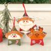 Unique Plush Christmas Ornaments With Santa Snowman And Reindeer Designs Perfect For Holiday Celebrations